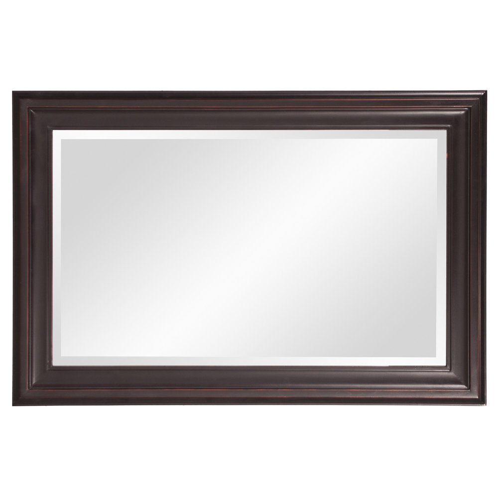 Bronze Wood Accent Mirror - 33-inch