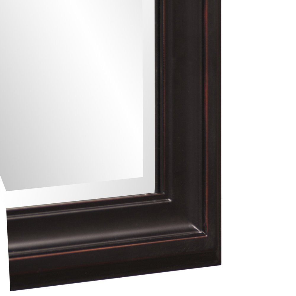 Bronze Wood Accent Mirror - 33-inch
