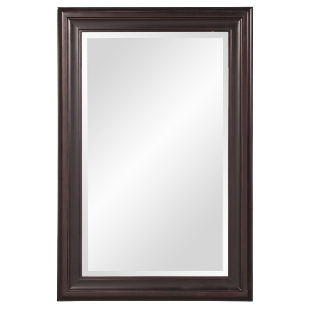 Bronze Wood Accent Mirror - 33-inch