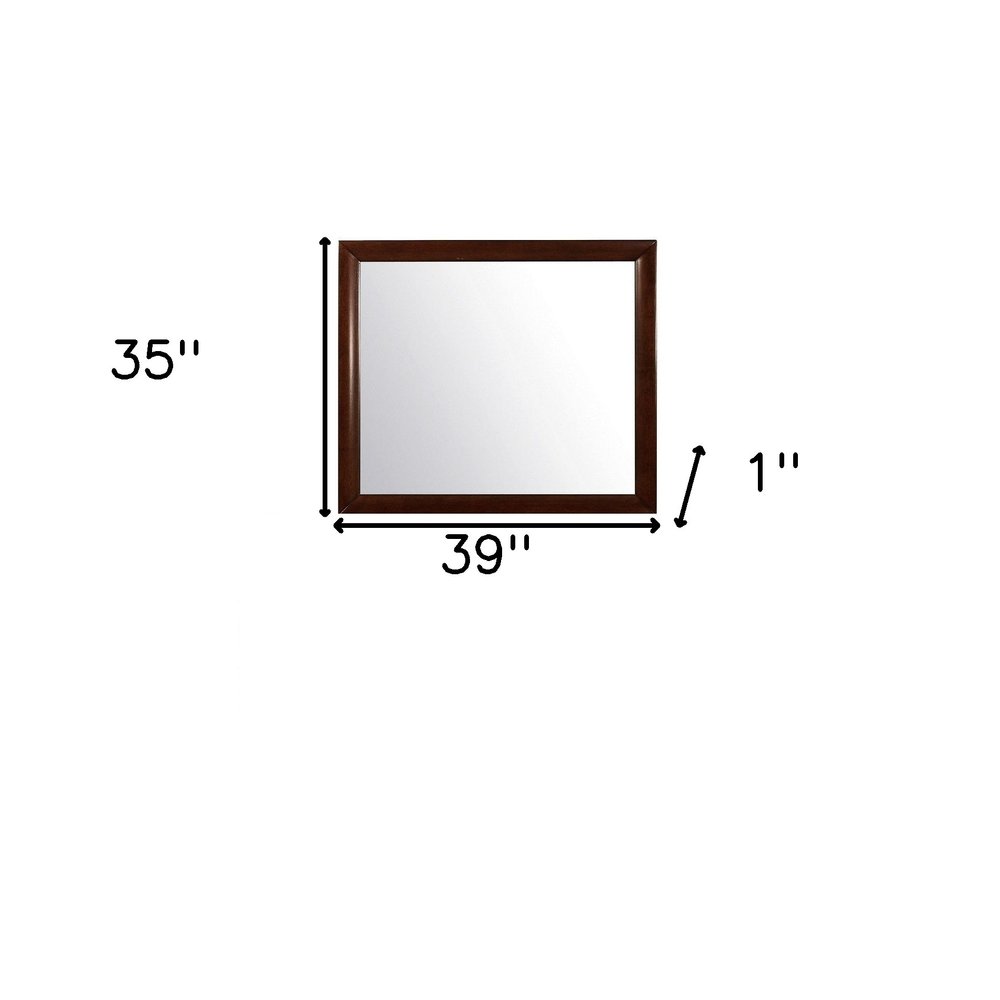 Merlot Framed Accent Mirror - 35-inch