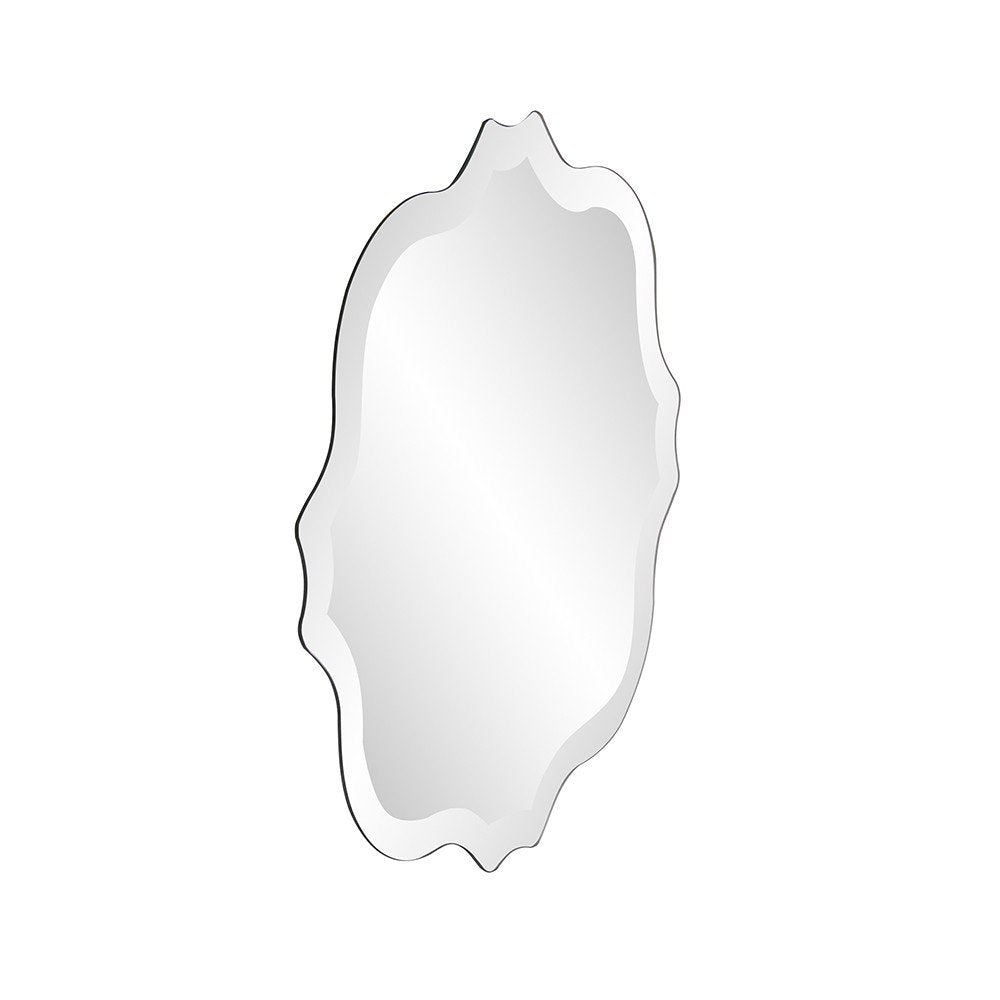 Gray Abstract Unframed Accent Mirror - 16-inch