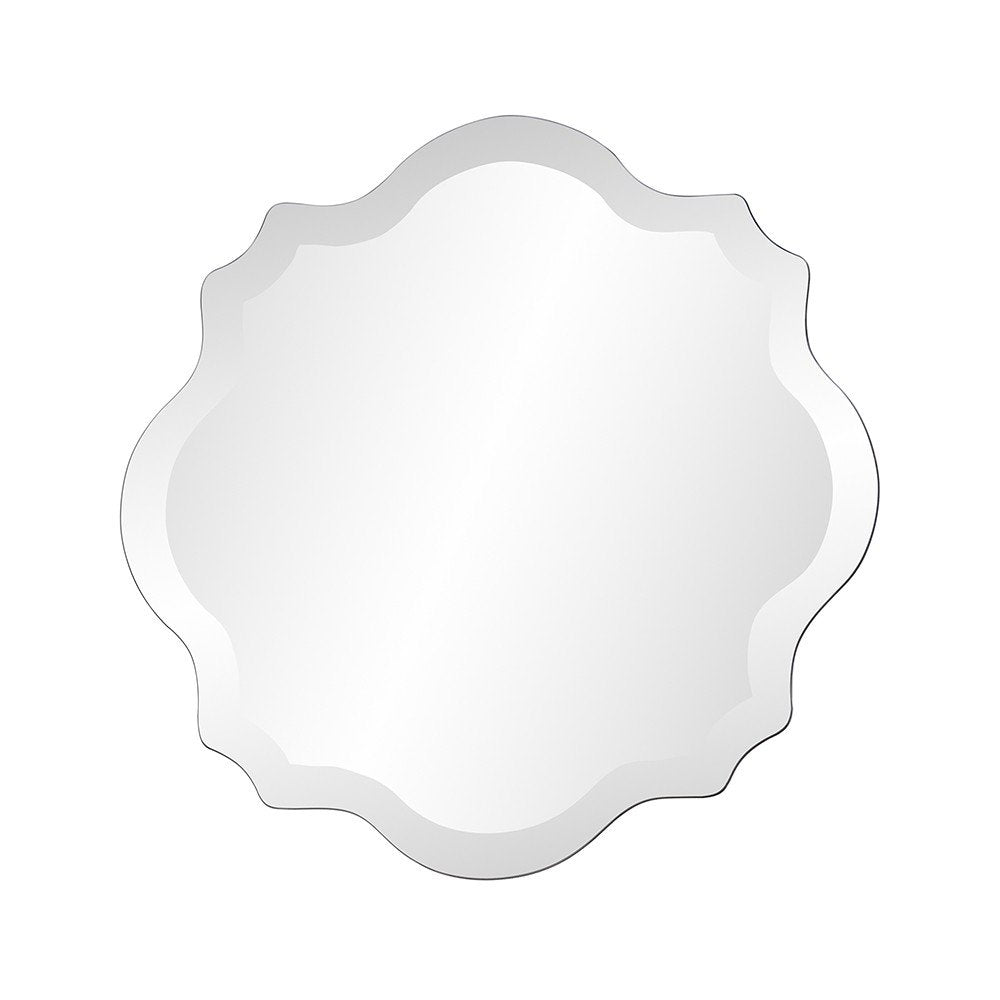 Gray Abstract Unframed Accent Mirror - 16-inch