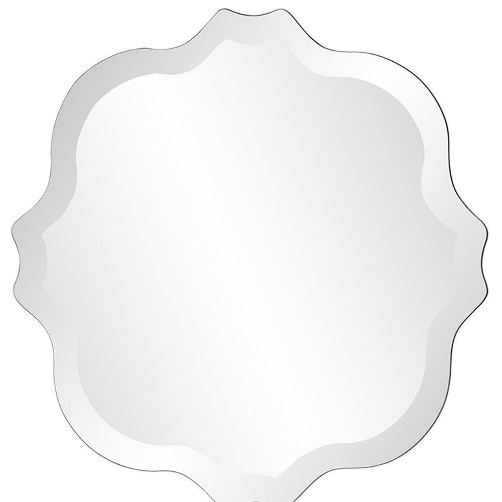 Gray Abstract Unframed Accent Mirror - 16-inch