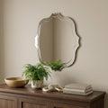Gray Abstract Unframed Accent Mirror - 16-inch