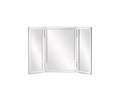 Gray Freestanding Framed Makeup Shaving Tabletop Mirror - 21-inch