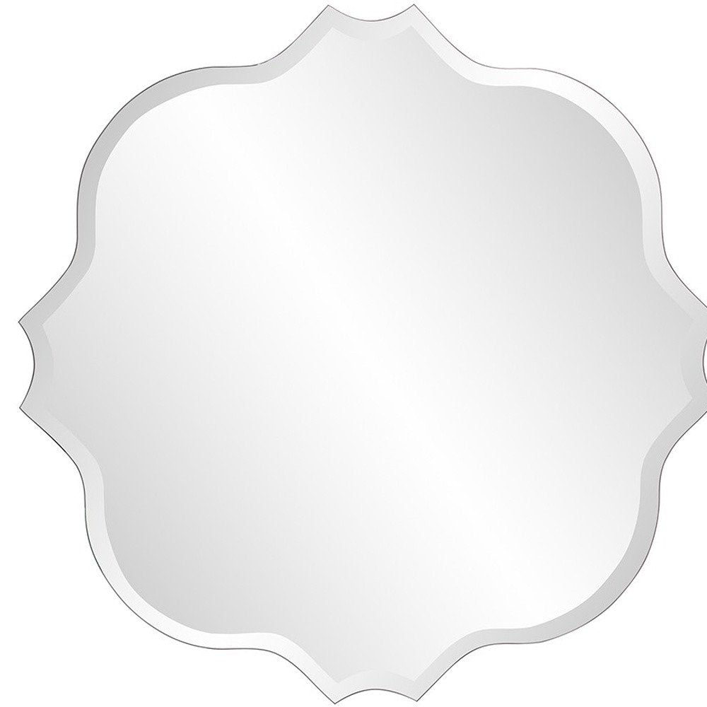 Quatrefoil Unframed Accent Mirror - 36-inch
