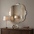 Quatrefoil Unframed Accent Mirror - 36-inch