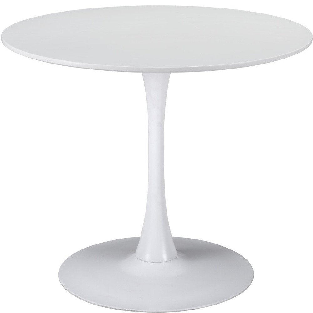 Steel Pedestal Base Dining Table - 35-inch