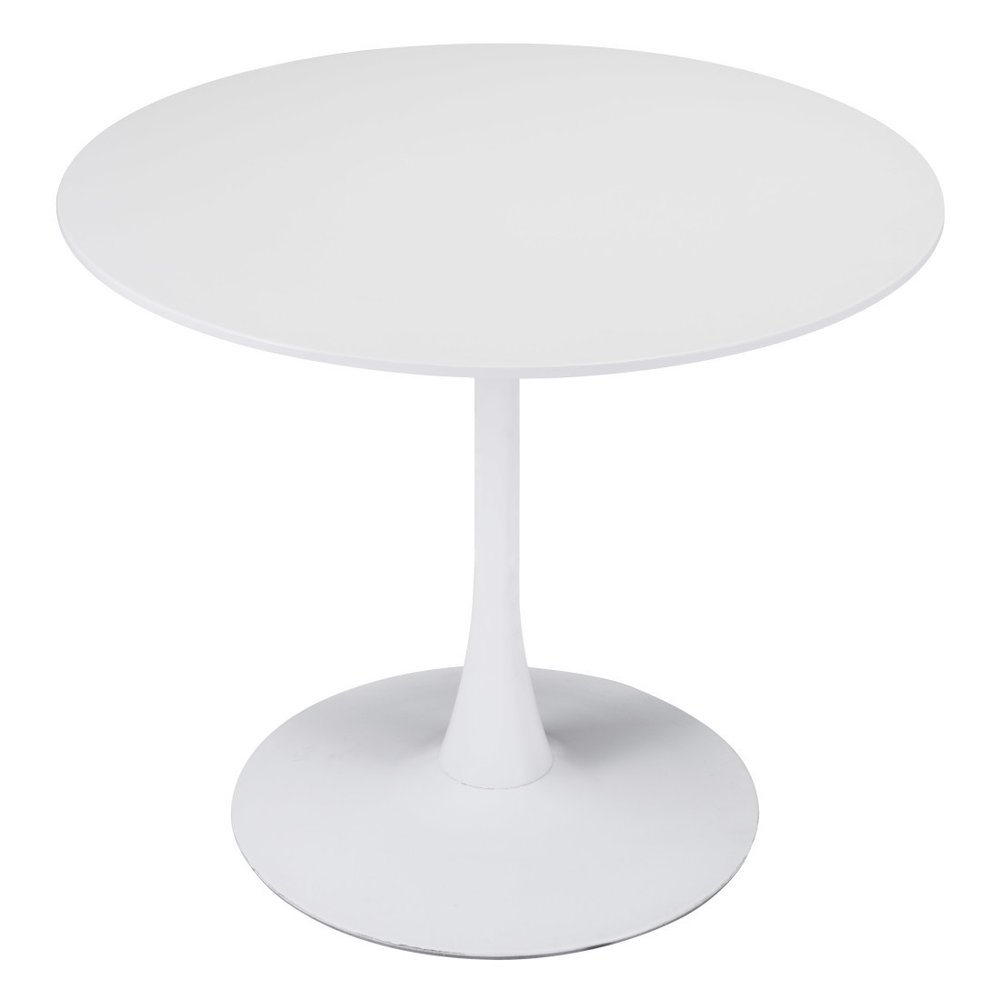 Steel Pedestal Base Dining Table - 35-inch
