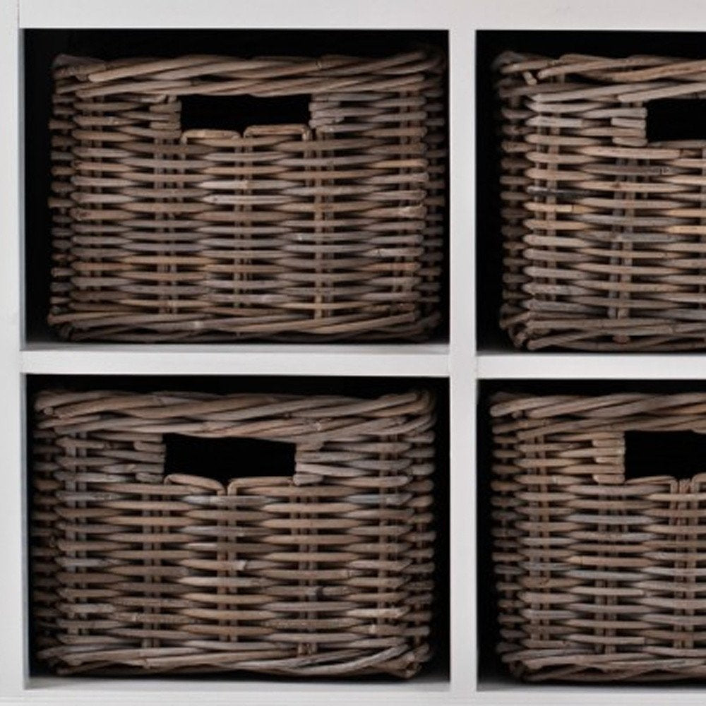 Modern Farmhouse Buffet Server with Basket Set