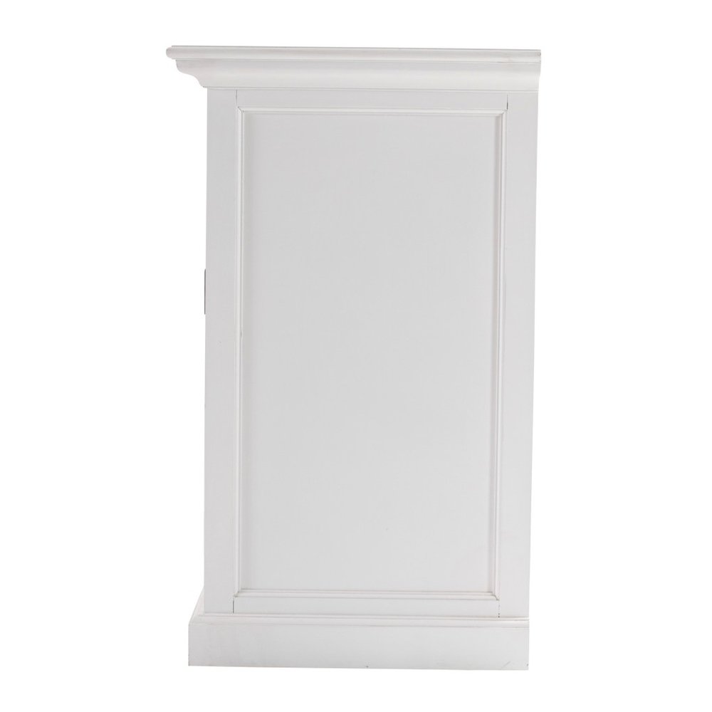 White Solid Wood Three Drawer Sideboard - 57-inch