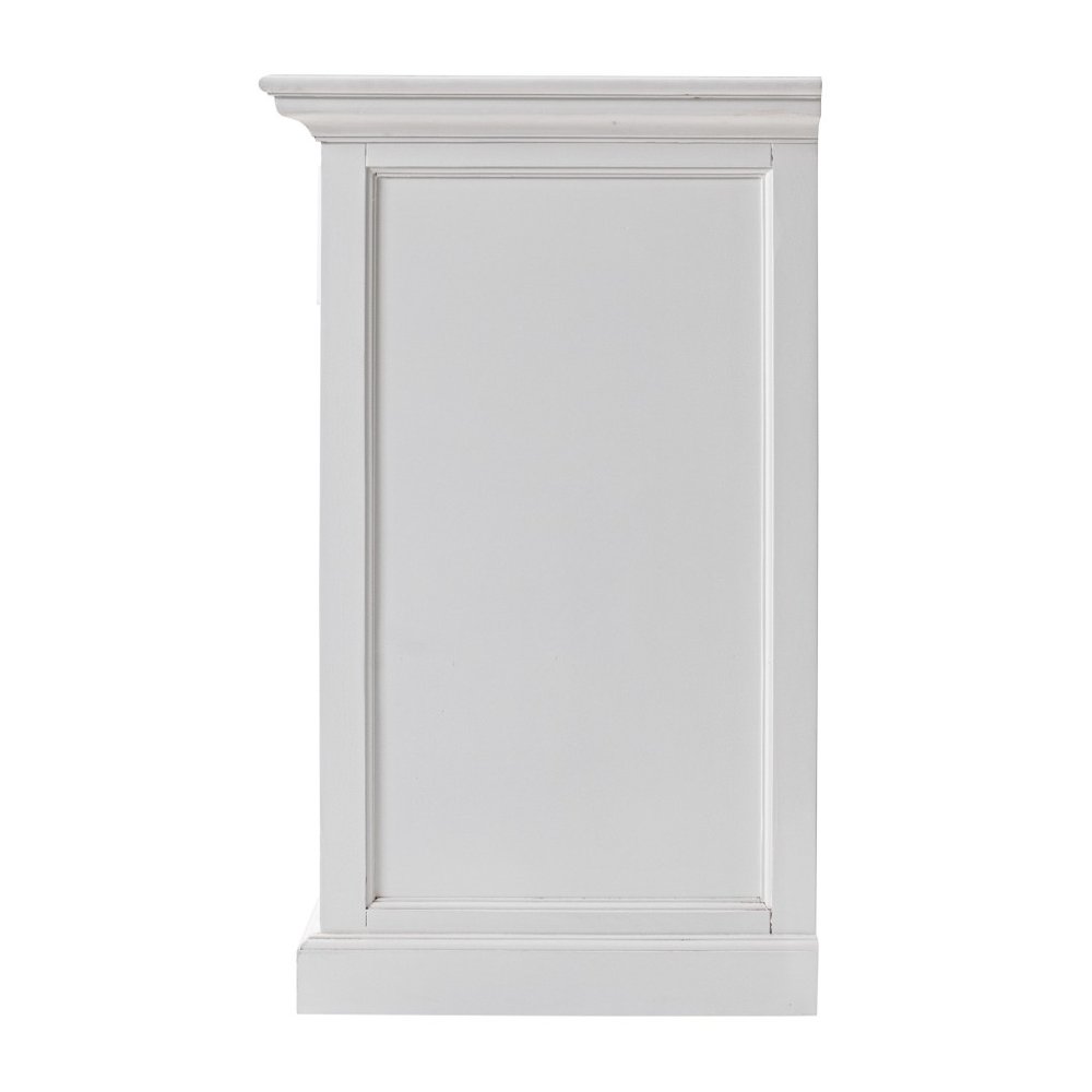 White Wood Two Drawer Buffet Table - 57-inch