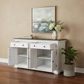 Modern Farm Brown and White Two Door Buffet Server