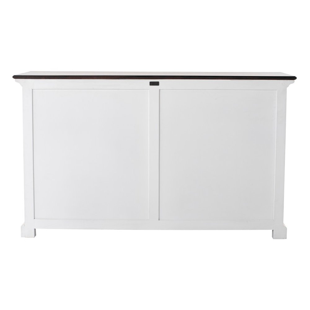 Modern Farm Brown and White Two Door Buffet Server