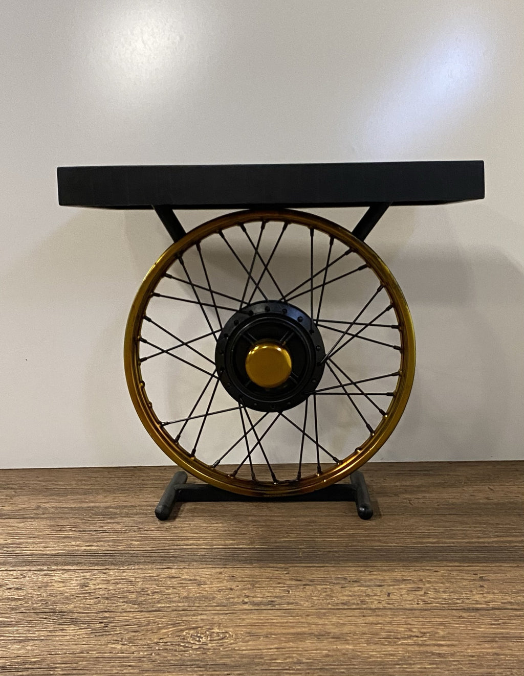 Black Solid Wood End Table - 22-inch