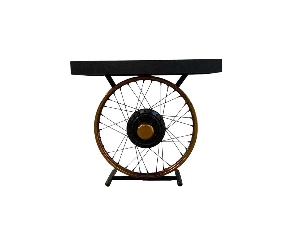 Black Solid Wood End Table - 22-inch