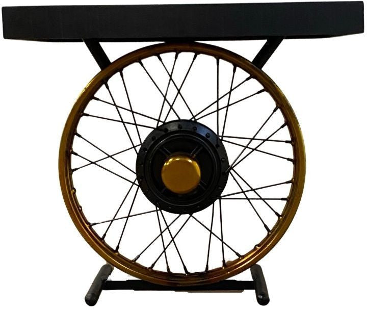 Black Solid Wood End Table - 22-inch