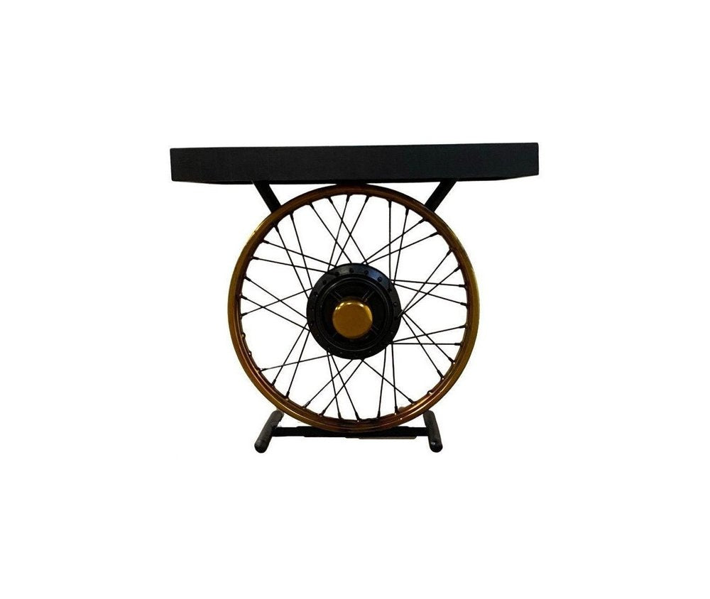 Black Solid Wood End Table - 22-inch