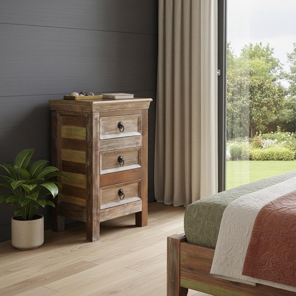 Modern Rustic Three Drawer Accent Chest - 16-inch