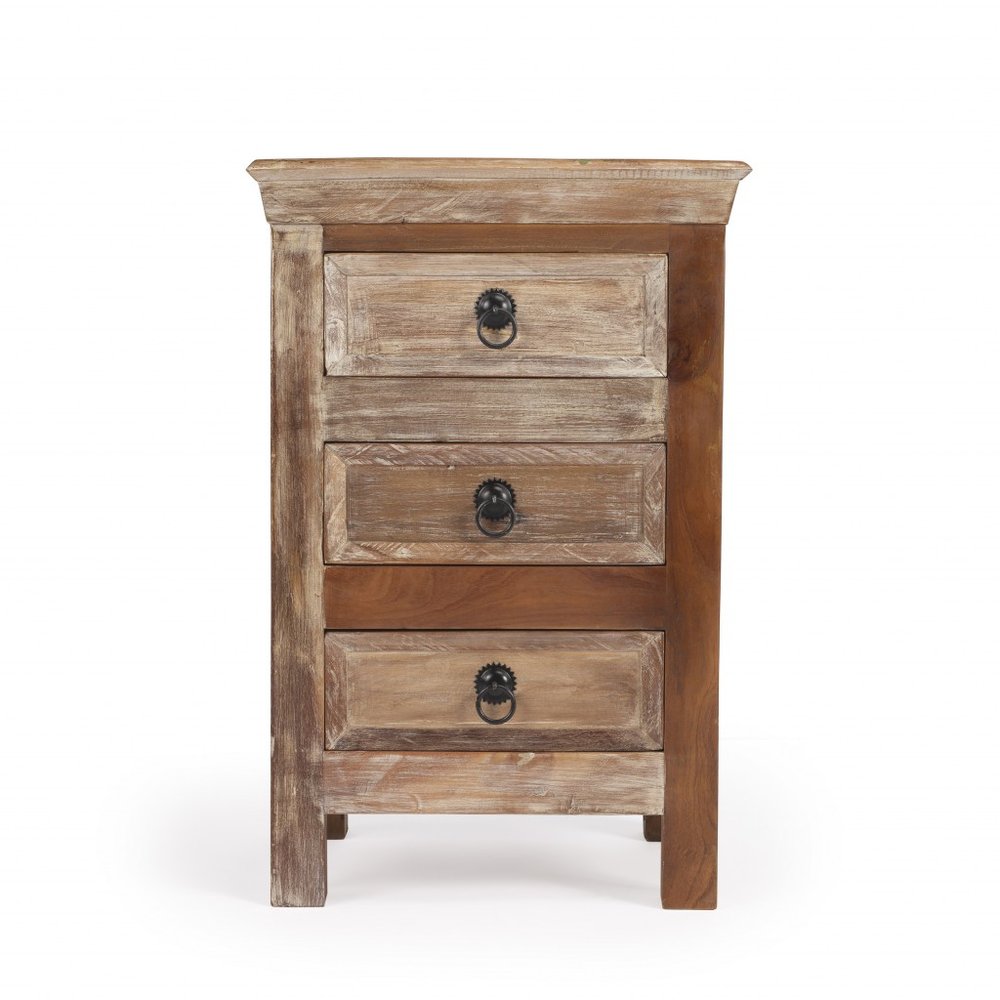 Modern Rustic Three Drawer Accent Chest - 16-inch