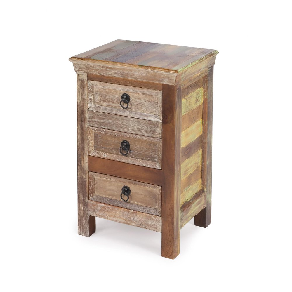Modern Rustic Three Drawer Accent Chest - 16-inch