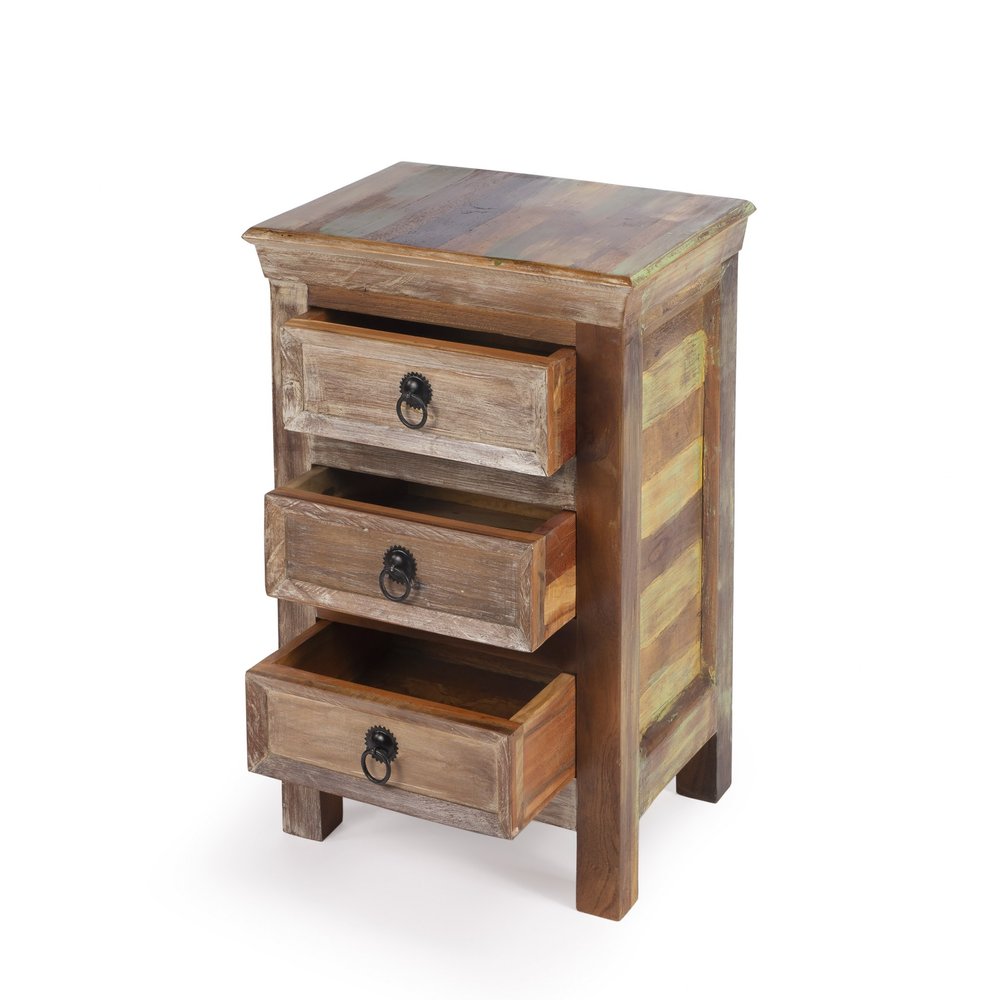 Modern Rustic Three Drawer Accent Chest - 16-inch