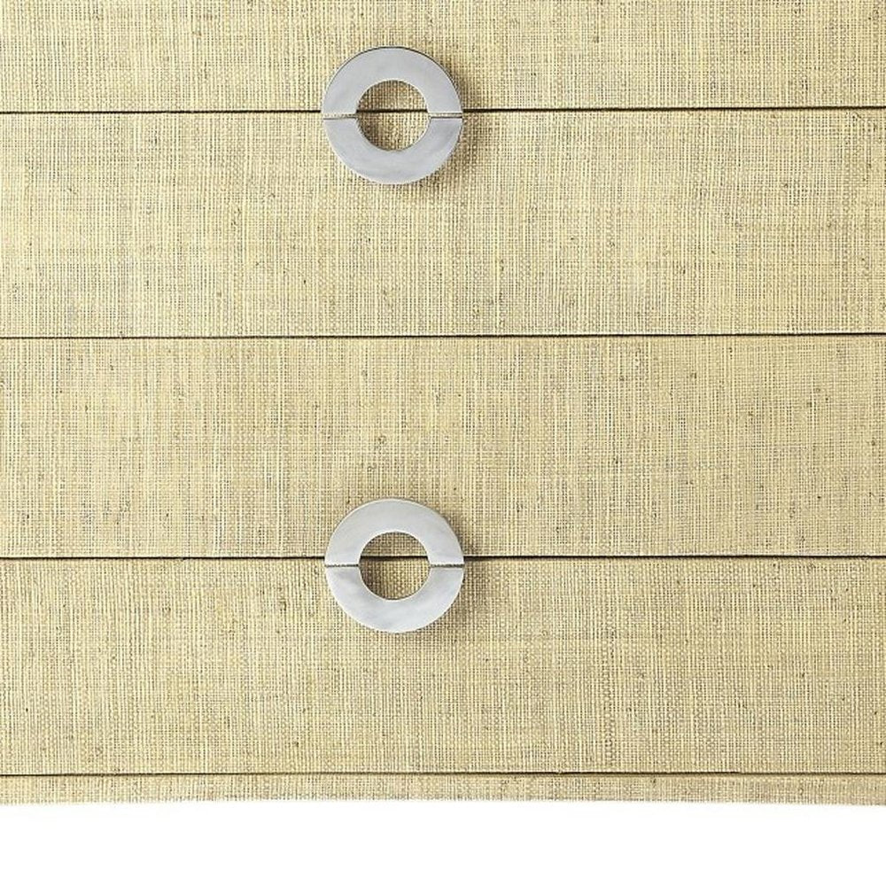 Beige Manufactured Wood Four Drawer Chest - 34-inch