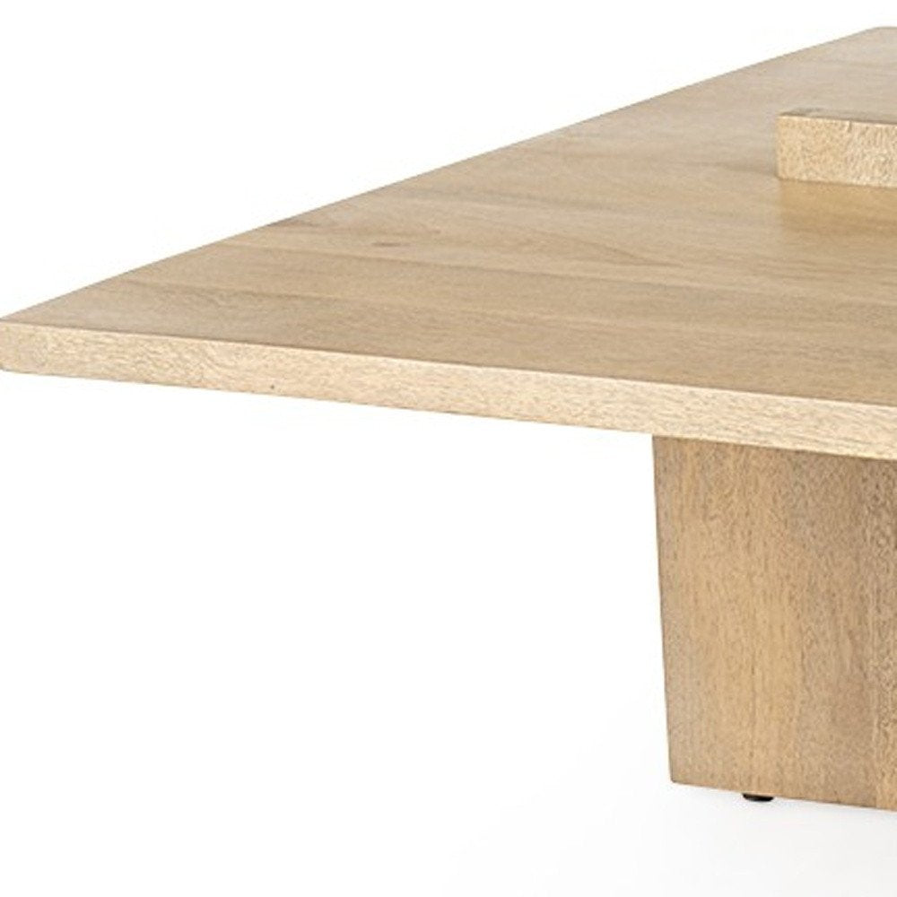 Natural Wood Coffee Table - 34-inch