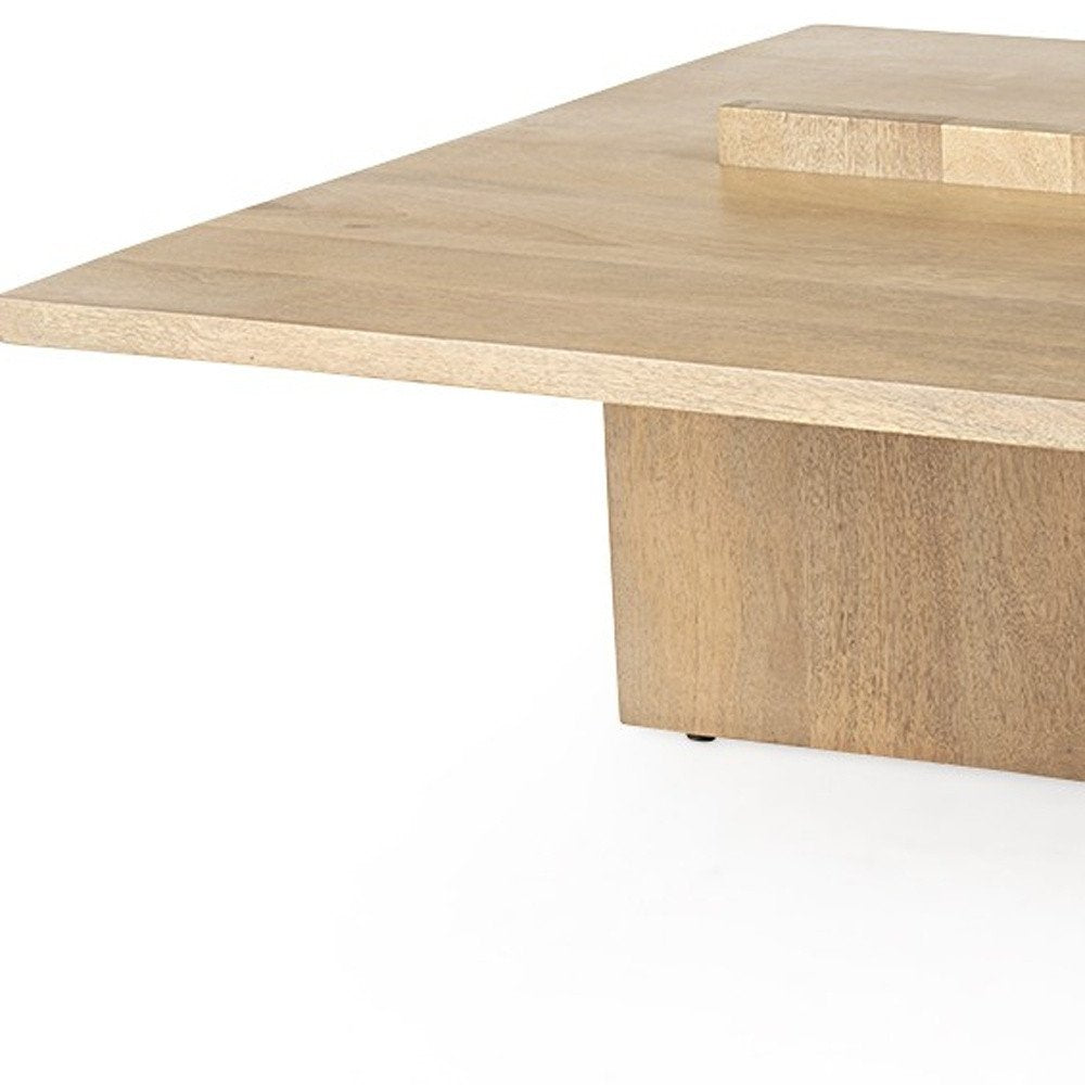 Natural Wood Coffee Table - 34-inch