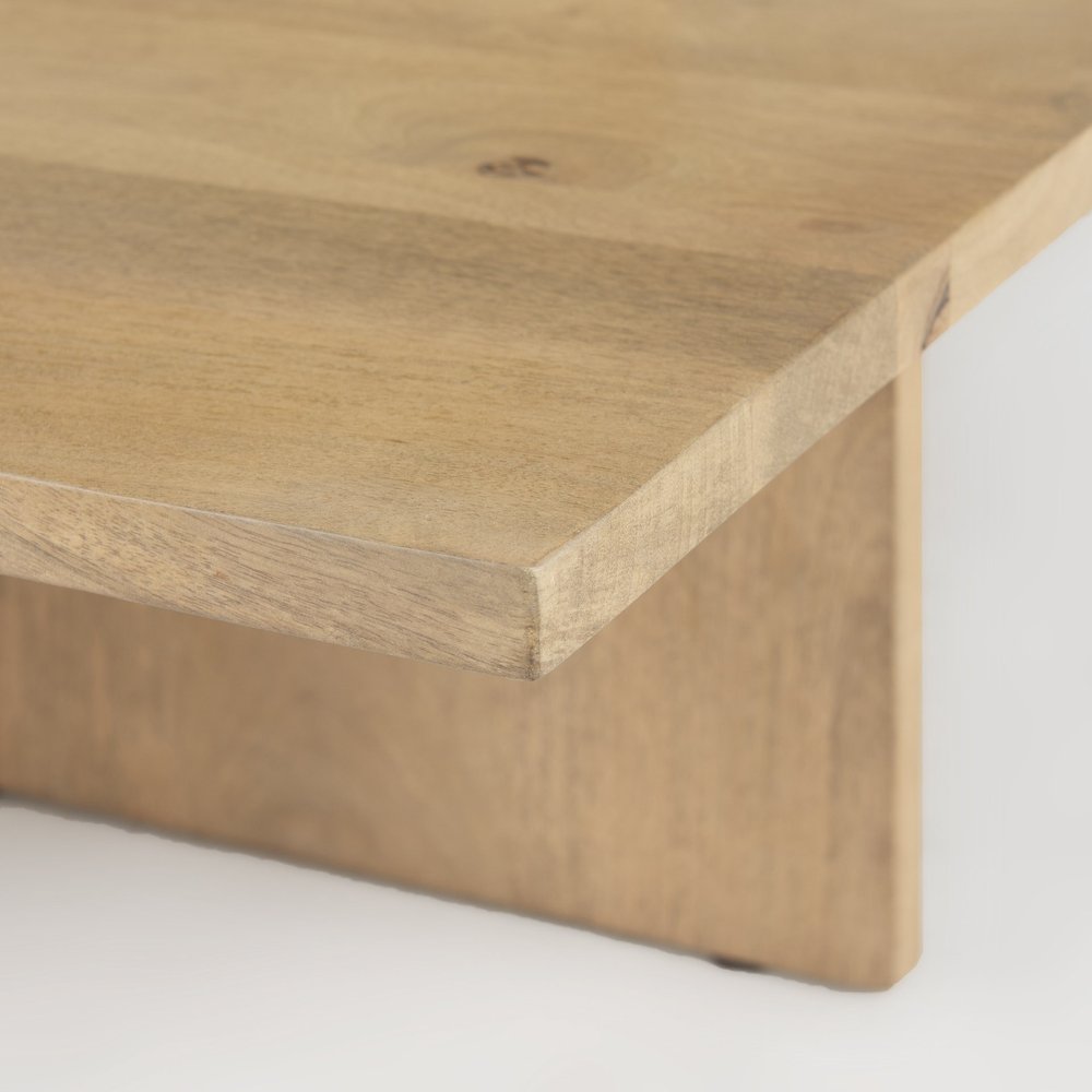 Natural Wood Coffee Table - 34-inch