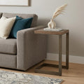 Brown Solid and Manufactured Wood Square End Table - 26-inch