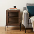 Brown Solid Wood Square End Table - 24-inch