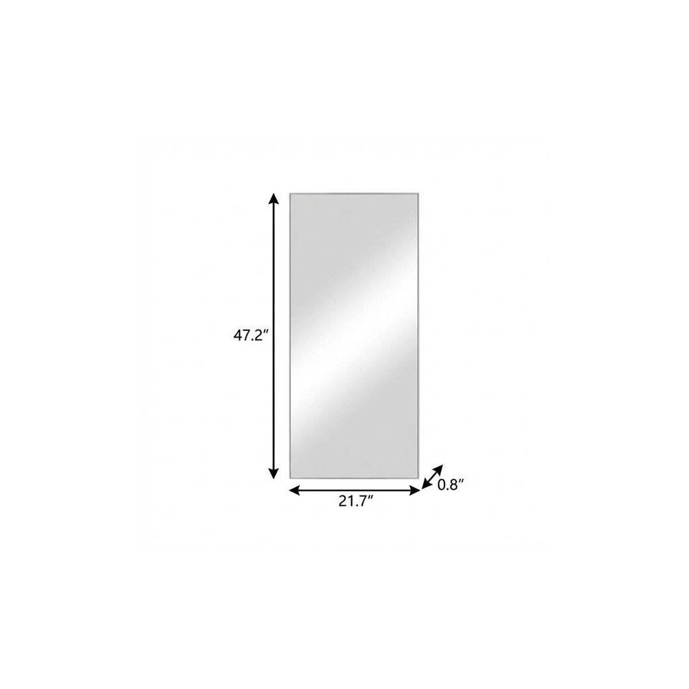 Silver Metal Accent Mirror - 47-inch