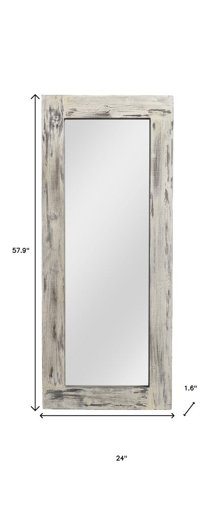 Dark Gray Solid Wood Freestanding Framed - 58-inch