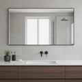 Black Metal Framed Full Length Hanging Mirror - 59-inch