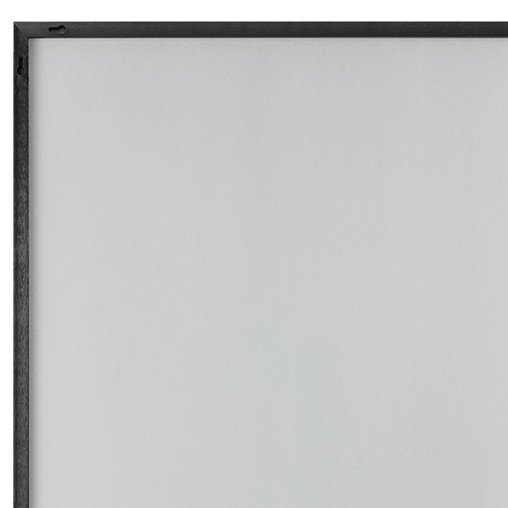 Black Metal Framed Full Length Hanging Mirror - 59-inch