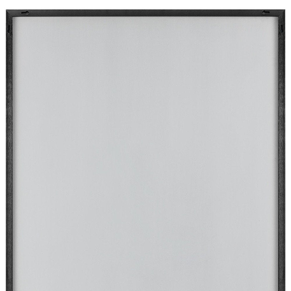 Black Metal Framed Full Length Hanging Mirror - 59-inch