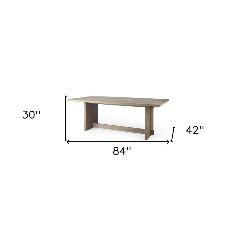Taupe Dining Table - 84-inch