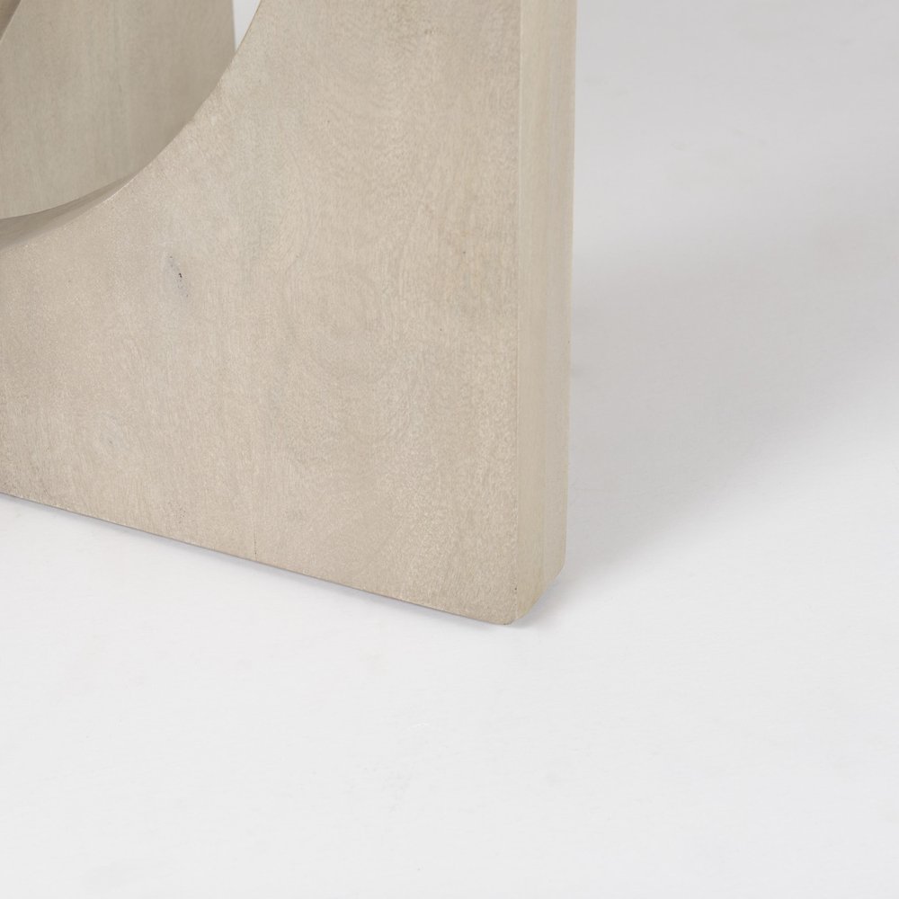 Natural Rounded Pedestal Base Dining Table - 54-inch