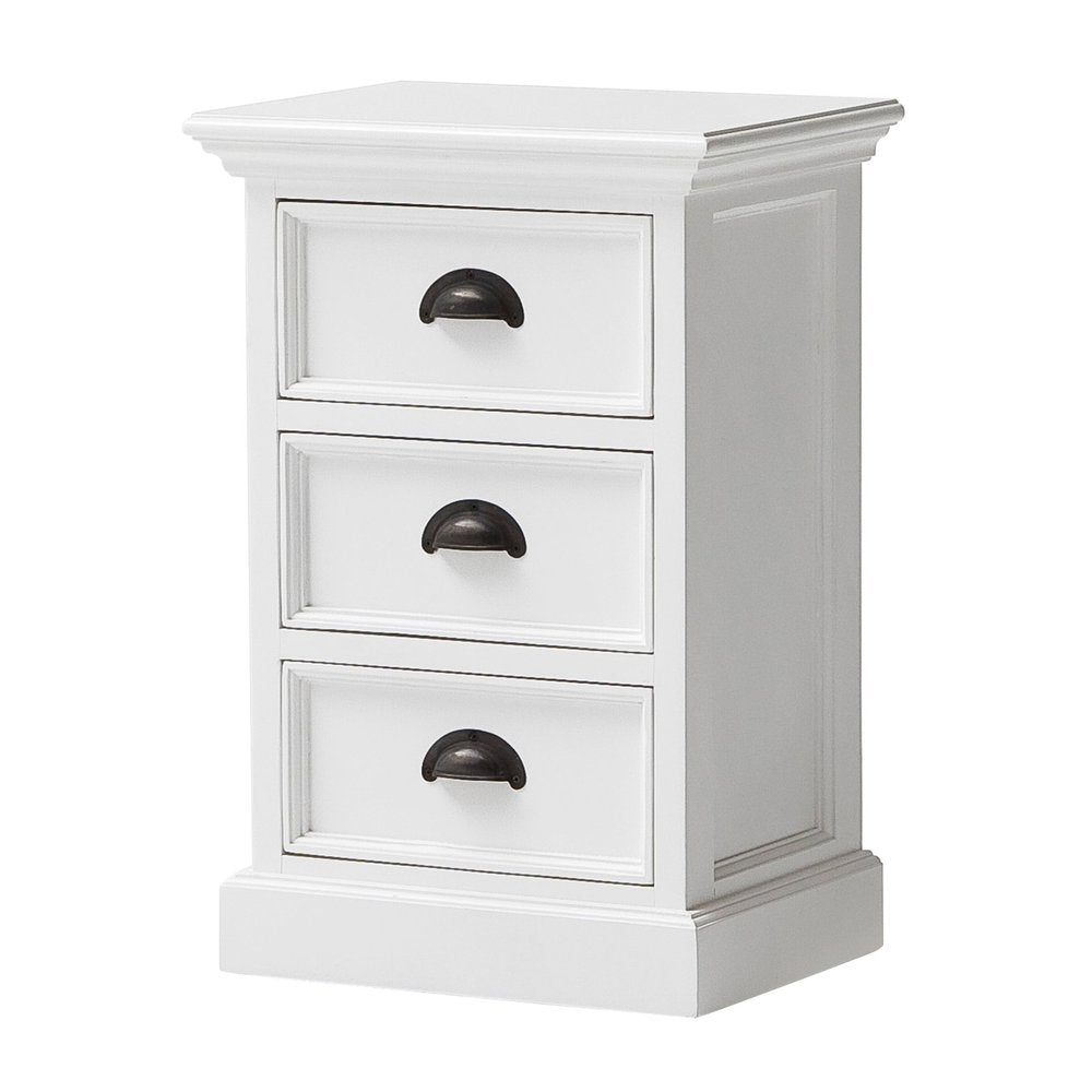 Solid Wood and Wood Nightstand - 24-inch