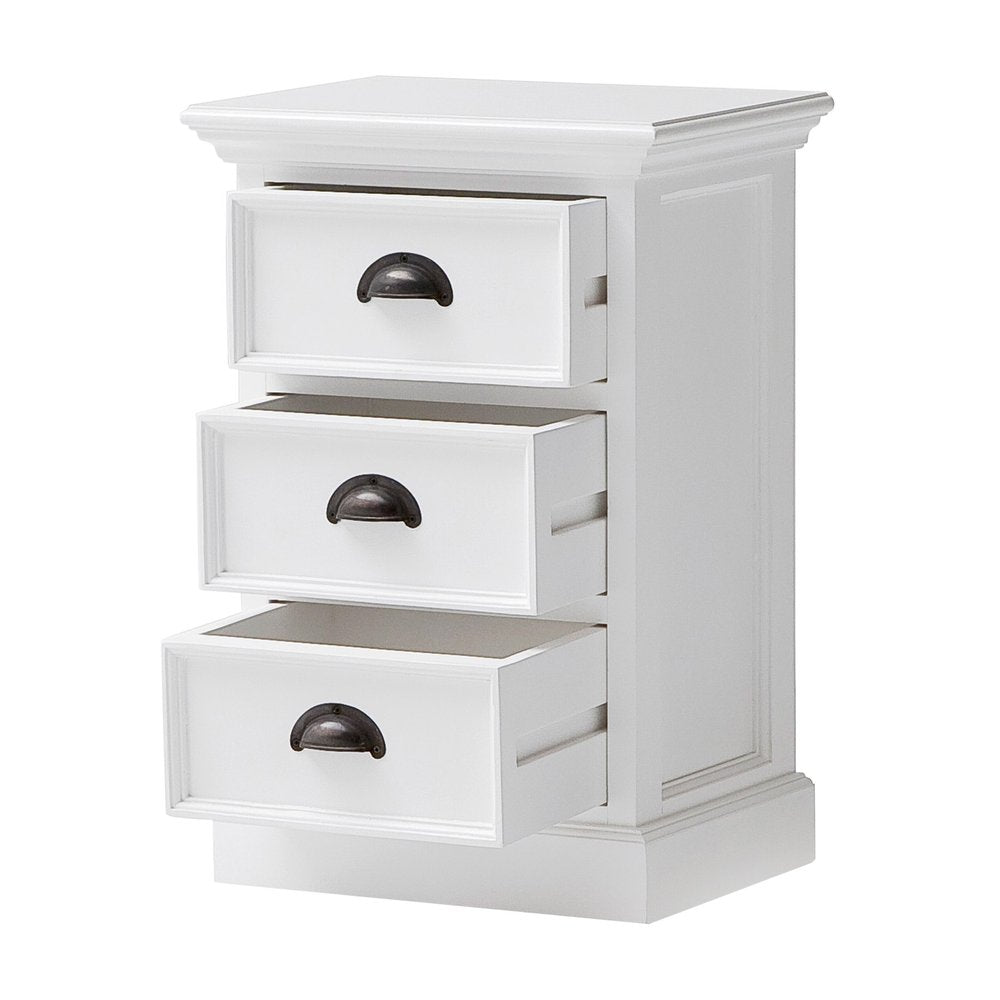 Solid Wood and Wood Nightstand - 24-inch
