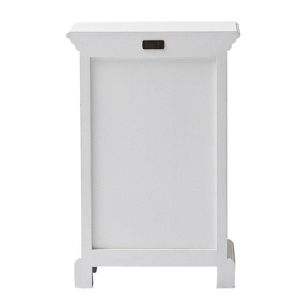 Solid Wood and Wood Nightstand - 24-inch