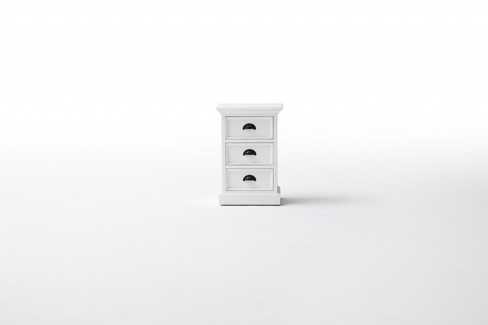 Solid Wood and Wood Nightstand - 24-inch