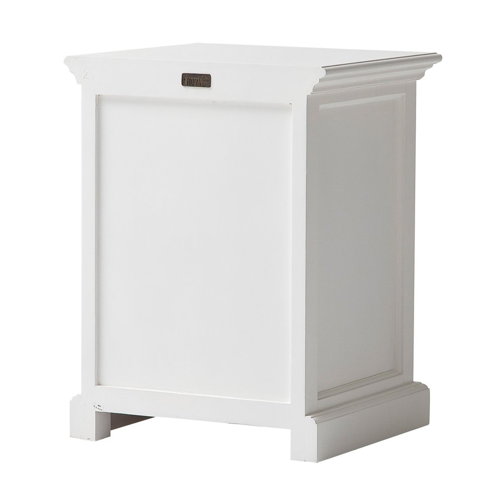 Solid Wood and Wood Nightstand - 24-inch