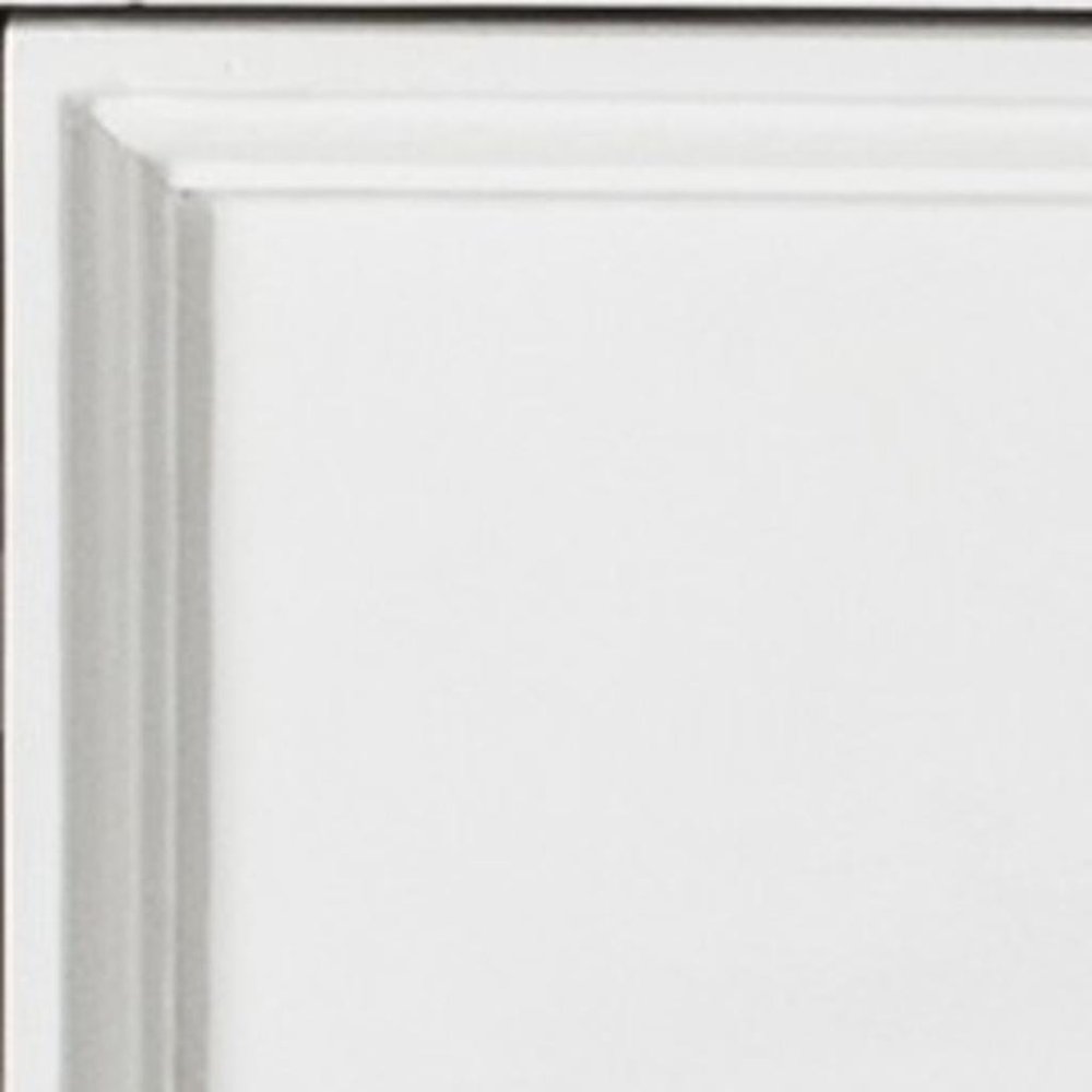 White Solid Wood Distressed One Drawer Nightstand - 24-inch