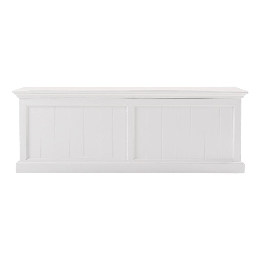 White Solid Wood Chest - 55-inch