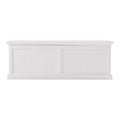 White Solid Wood Chest - 55-inch