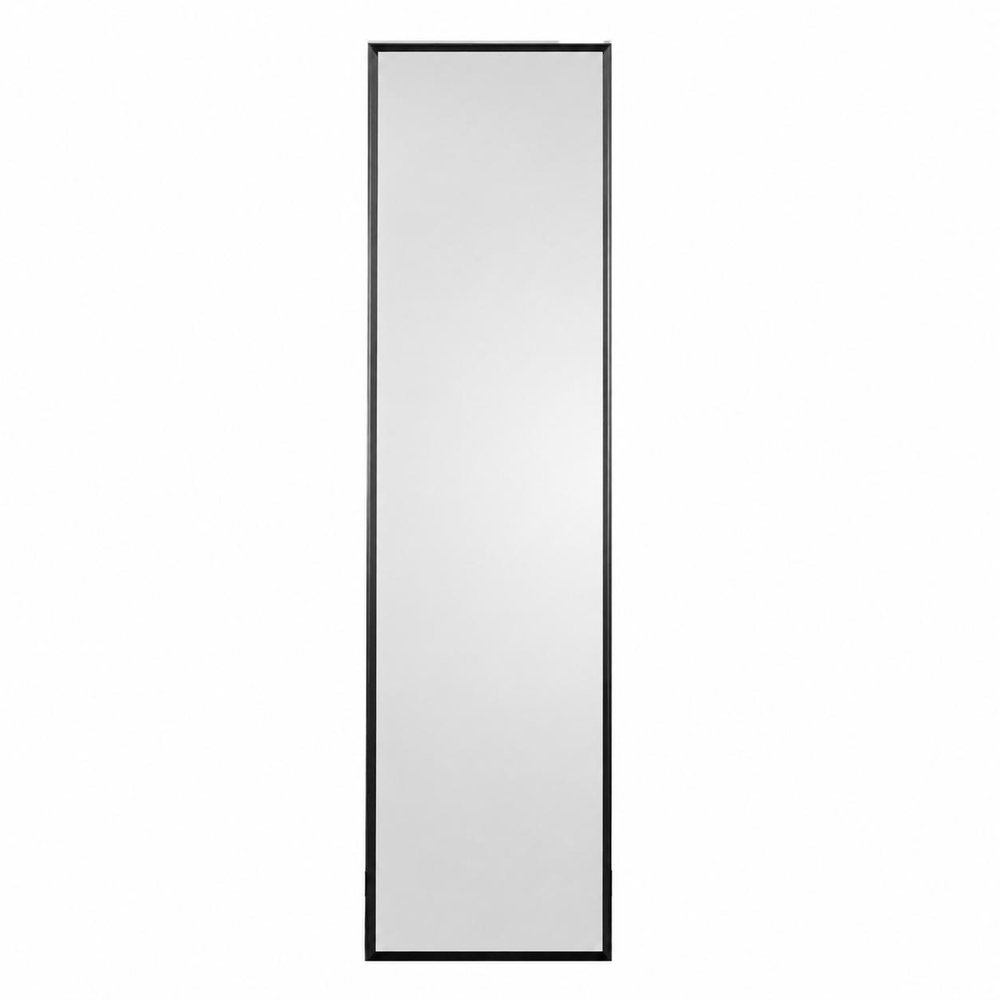 Black Metal Freestanding Framed Standing Mirror - 59-inch