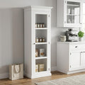 White Solid Wood Single Door Pantry or Storage Closet - 75-inch