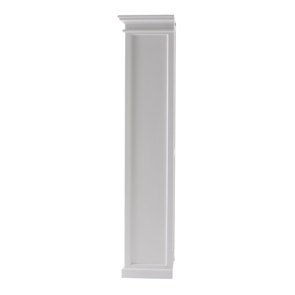 White Solid Wood Single Door Pantry or Storage Closet - 75-inch